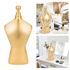 Necklace Display Stand Display Shelf Jewelry Mannequin Bust for Golden