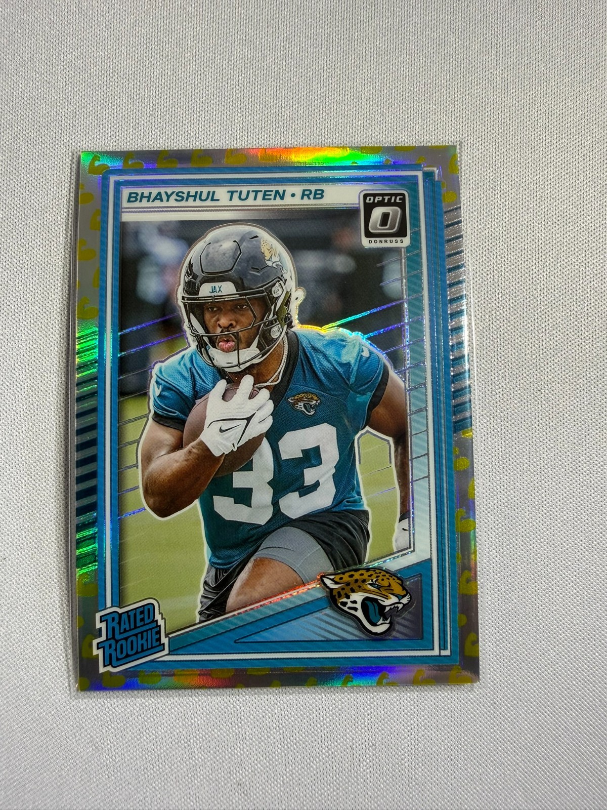 2025 Optic -  Bhayshul Tuten - /199 Flex Emoji #272 Rookie Jaguars