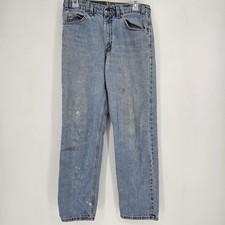 VTG Levis 550 Jeans Mens 32x30 Orange Tab Relaxed Fit Tapered Leg Distressed