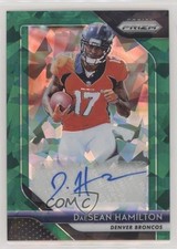 2018 Panini Prizm Rookie Green Crystals 53/75 DaeSean Hamilton #RA-DSH Auto 3c7