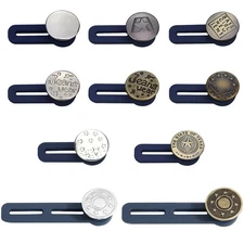 10 Pcs Button Extenders Pants Button Extender No Sew Waistband Extension
