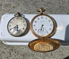 Antique Pocket Watch Collection Lot 2- Elgin Gold Filled 15 Jewel As Is