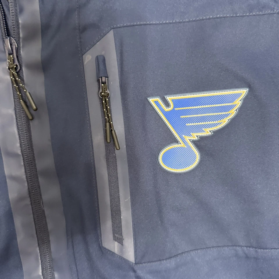 👉 Chaqueta St. Louis Blues Fanatics NHL 2XL 🚨 Auténtica Pro Softshell 🏒🔥 Foto 4 de 4