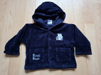 BERTI BABY JACKE JUNGE 56 DUNKELBLAU FRÜHJAHR MIT KAPUZE STOFFJACKE