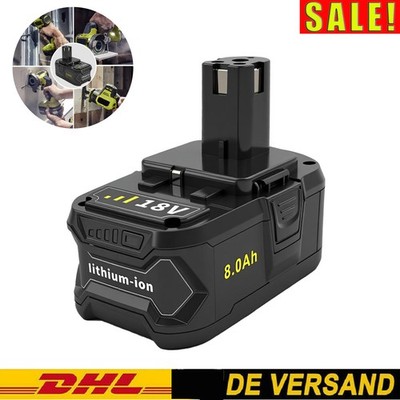 1 Pack Replacement 18V 5Ah Battery for Ryobi ONE+ Drills & Garden Tools