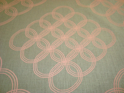 5 yds CAROLINE CECIL Fabric Arja Belgium 100% LINEN Peach Natural 55'' x 180''