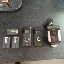 Ring Camera Bundle doorbell Spares Or Repairs Untested and Batteries 