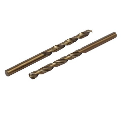 2pcs 5.2mm Drilling Dia Straight Round Shank HSS Cobalt Metric Twist Drill Bits