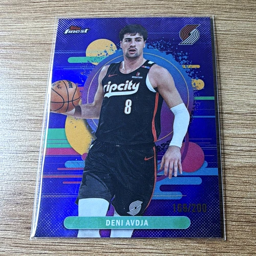 Topps Finest 2025-26 Deni Avdija Blazers Uncommon Purple Refractor 166/200