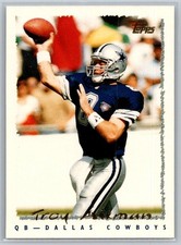 1995 Topps Football #130 Troy Aikman - VG - Dallas Cowboys