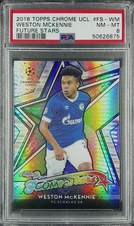 2018 Topps TOPPS CHROME UEFA CHAMPIONS LEAGUE FUTURE STARS #FS-WM Weston Mckennie front