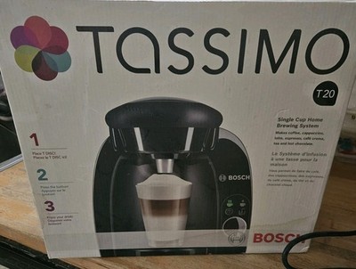 Tassimo Bosch TAS20xxUC Single Coffee Brewer Black CLEAN Tested EUC Extra