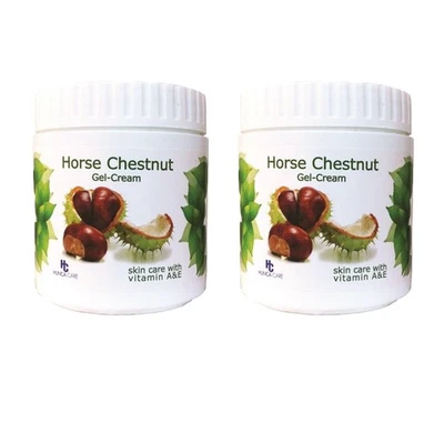 Hunca Horse Chestnut Gel-Cream Relax Muscle, Joint & Pain Relief 500ml 2-Pack