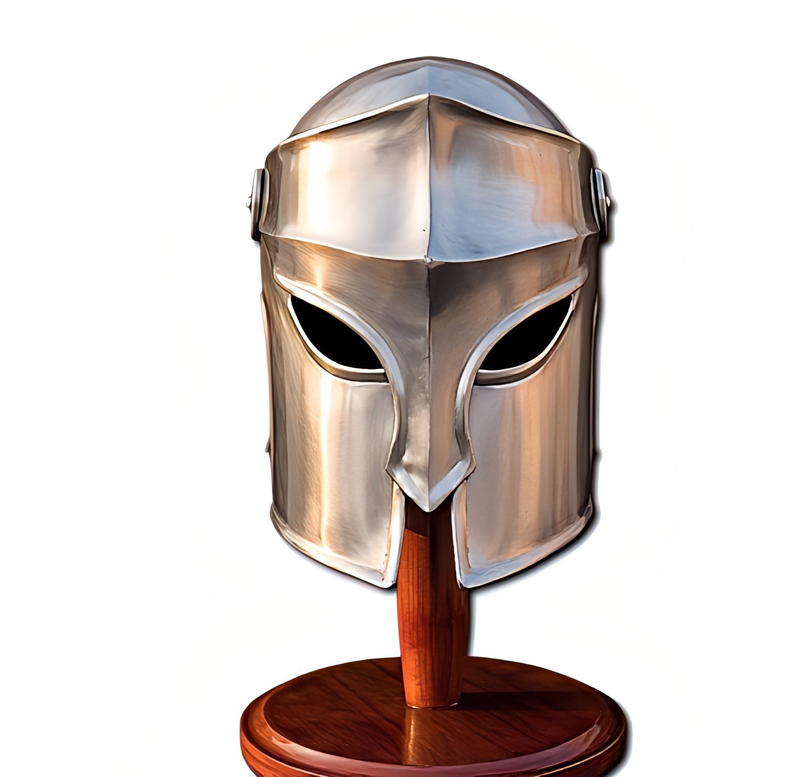 Casco de caballero medieval armadura de acero LARP disfraz de cosplay...