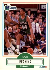 1990-91 Fleer #43 Sam Perkins UER/(First line of text should be intact) - BSK