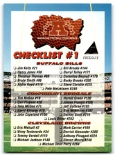 1994 Pinnacle AFC Checklist #1 #267