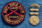 VTG NRA NATIONAL RIFLE ASSOCIATION Junior Sharpshooter Award 2 Bar MEDAL Pin — photo 1