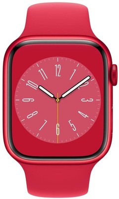 Apple Watch Series 8 GPS 45mm Smartwatch Product Red Sportarmband MNP43FD/A