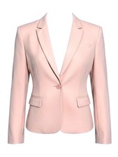 THE LIMITED Womens XS Powder Pink 1-Button Stretch Career/Dinner Blazer Lined