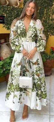 Sheike white Garden of Eden maxi dress size Australia - Main Image