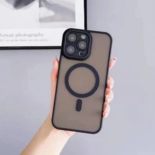 For iPhone 17 16 15 14 13 Pro Max Case Mag Safe Shockproof Cover