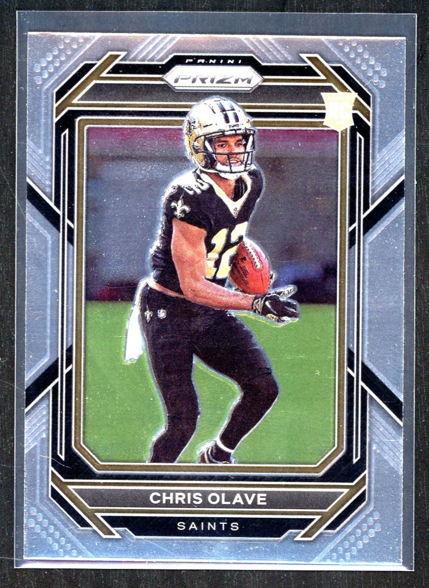 Chris Olave 2022 Panini Prizm Football #310 Green Prizm RC Rookie Saints