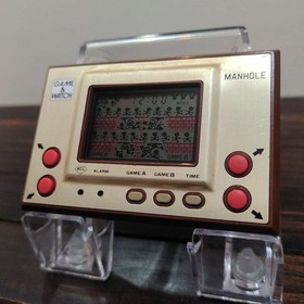Nintendo Game & Watch Manhole MH-06 1981 Retro Console Wide Screen from Japan