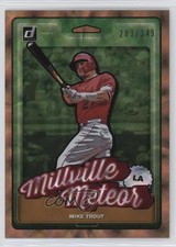 2019 Panini Donruss Nicknames Bronze 203/349 Mike Trout #N3 1h31