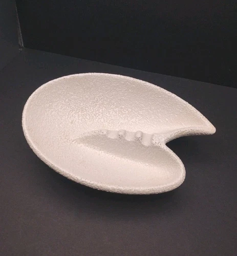 Vintage Haeger MCM Ashtray 1056 Off White Textured Accent Paint Splatter