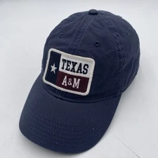 Texas A&M Aggies Hat Blue Cotton Clean Up Adjustable Legacy Strapback