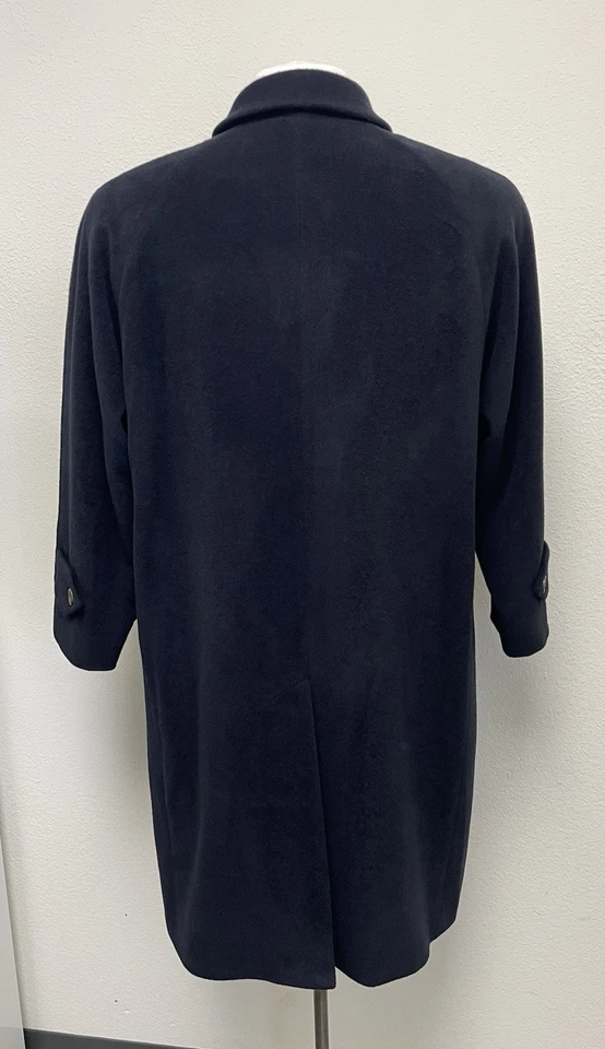 Burberry London темно-Angora шерстяная смесь автомобиля пальто середины бедра пальто Великобритании 10 / США 8 - Изображение 4 из 4