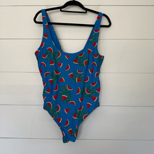 Old Navy Women s XL Watermelon Blue One Piece Swim