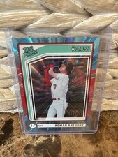 2024 Panini Donruss Roman Anthony Rookie Rated Prospect Carolina Blue Laser /249
