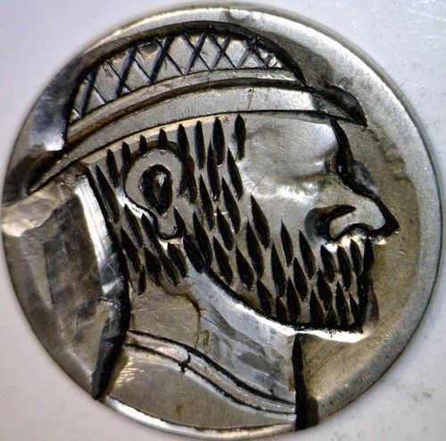 1920 - 1930 's HOBO Buffalo Nickel Coin ~ NICE Hand Carved LOT #C12 FREE SHIP