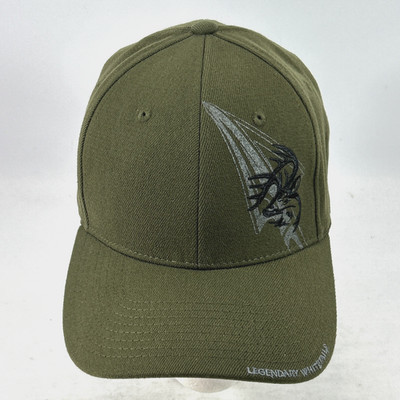 Legendary Whitetails FlexFit Medium-Large M-L Hat Cap Green Embroidered Graphic