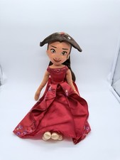 "Muñeca suave de peluche Disney Princesa Elena de Avalor juguete 18"" sin etiqueta"