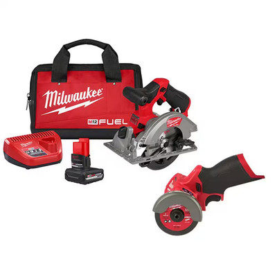 M12 FUEL 12V Lithium-Ion Brushless 5-3/8 In. Cordless Circular Saw Kit with Cut