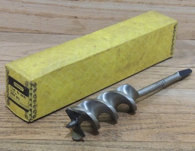 24/16'' STANLEY No. 100 RJ AUGER BIT in ORIGINAL BOX-VINTAGE HAND TOOL