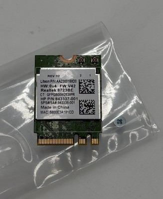 HP Realtek RTL8723BE WiFi Bluetooth Card 843337-001 843338-001 Tested Working
