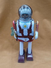 Nomura Toy Reprint Edition Space Command Wind-up Tin Toy From Japan
