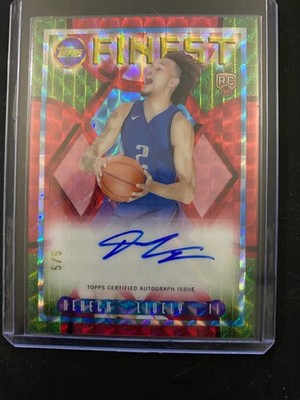 2023-24 Topps Finest red refractor Dereck Lively ll Auto #5/5 Rookie #FLA DL