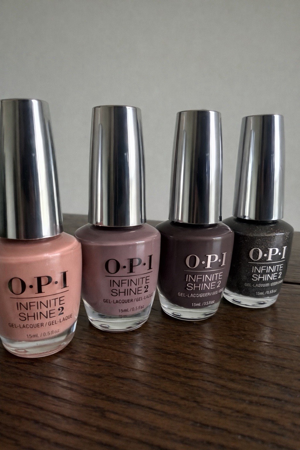OPI Infinite Shine 2 Nail Lacquer polish Set In Stone Humidi-tea My Private