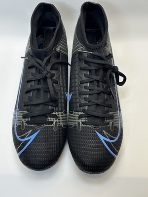 Size 7.5 Nike Mercurial Superfly 8 Academy FG MG Soccer Cleats Black Blue New
