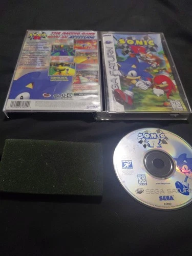 Sonic R (Sega Saturn) Complete w/ Manual- Tested & Working VGC