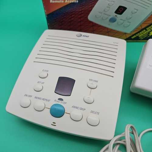 AT&T Beztapkowa cyfrowa sekretarka System 1717 Time Day Testowany i działa - Zdjęcie 2 z 7