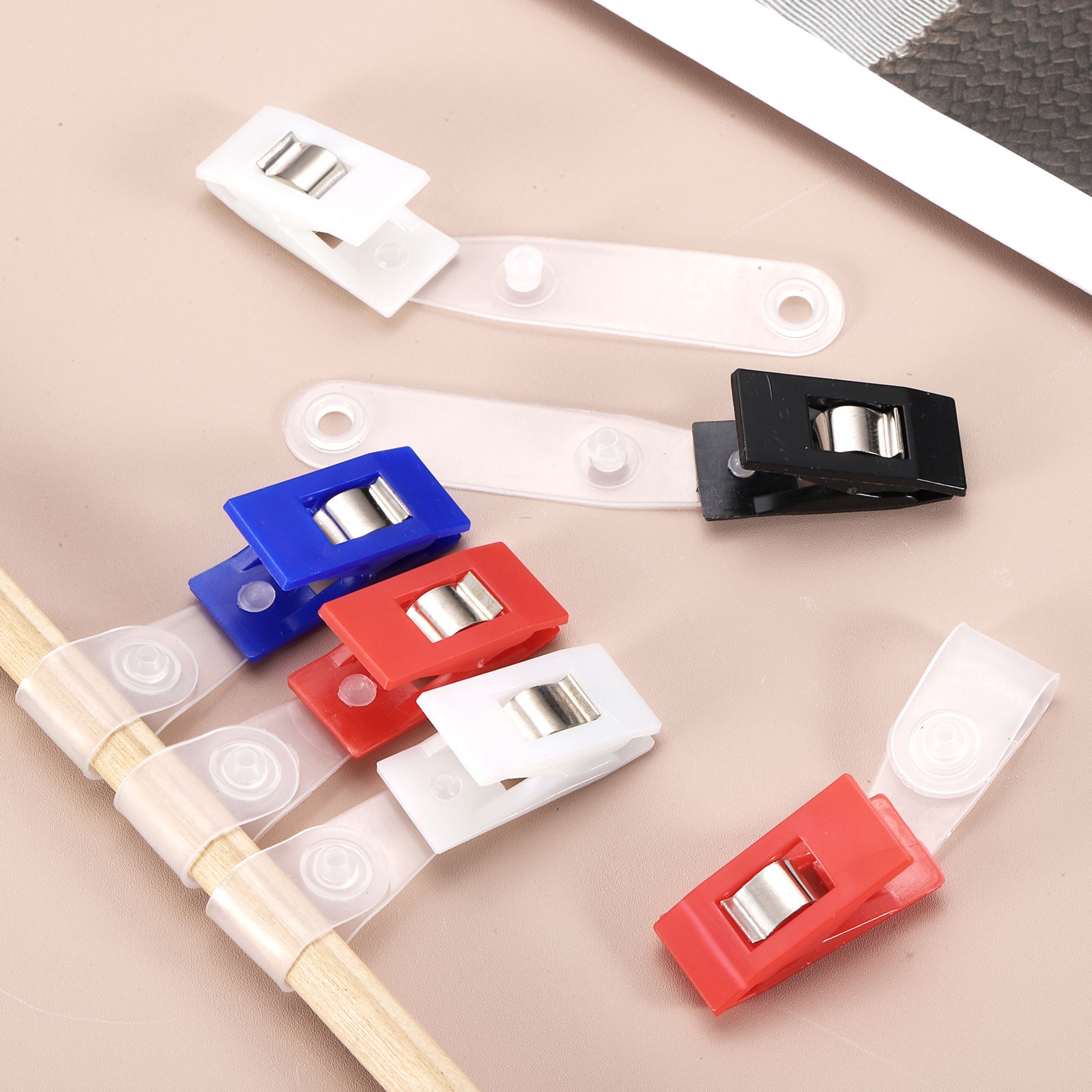 Garden Flag Clips, 10 Pcs Garden Flag Stoppers for Decoration Black