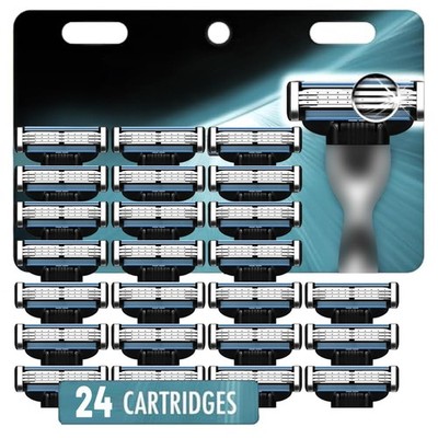 Razor Refills for Men,Razor Blade Refills for Men - 24PCS with mach 3 razor b...