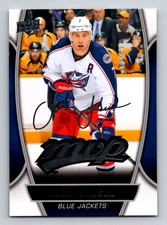 2013-14 Upper Deck MVP #8 JACK JOHNSON Silver Script Blue Jackets