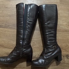 vintage women leather boots size 5.5 shoes