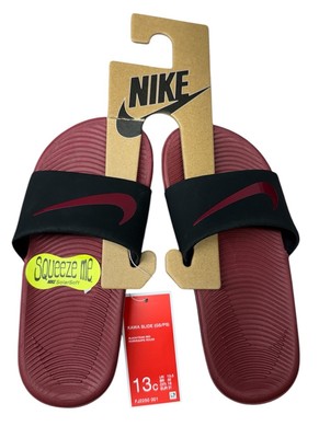 NWT Girls Youth Nike Kawa Slide Sandals Black/Pink DD8519-001 Size 13C